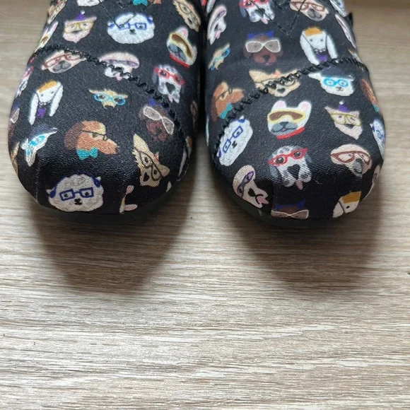 BOBS from Skechers Black Dog Print Slip-On Shoes - Size 6.5 - Picture 9 of 10